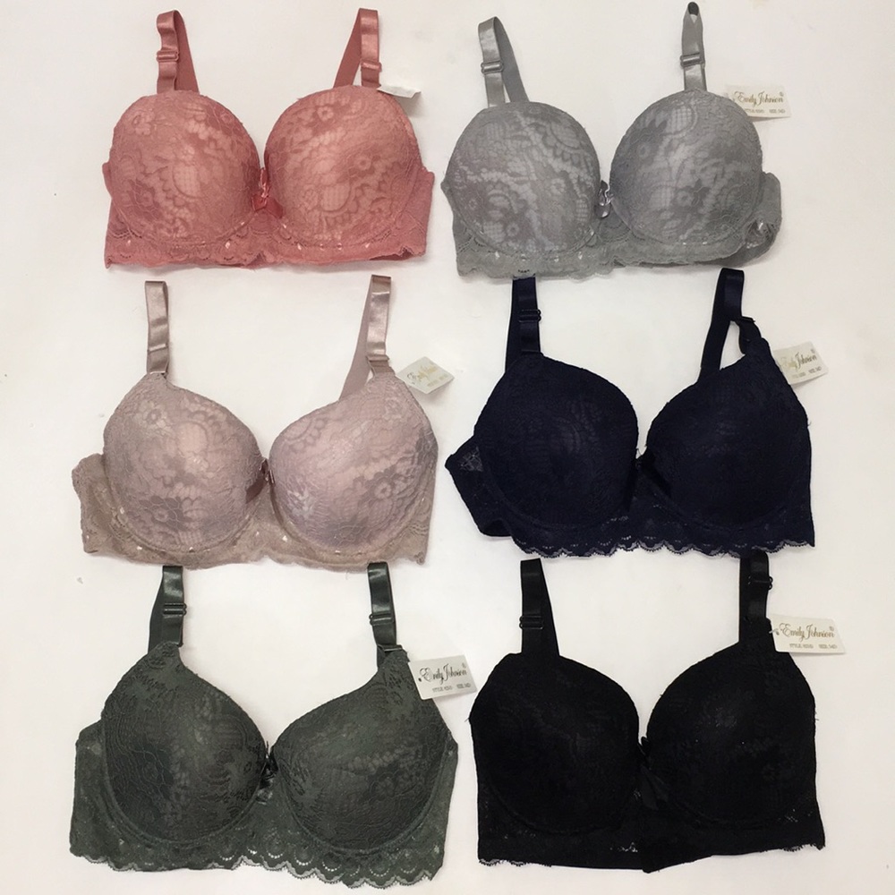 NWT Set Of 6 Bra Crochet Floral Lace D DD Cup